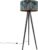 QAZQA tripod_classic – Moderne Tripod | driepoot vloerlamp | Staande Lamp – 1 lichts – H 136 cm – Groene pauw print – Woonkamer | Slaapkamer | Keuken