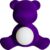 Qeeboo Tafellamp Teddy Girl Velvet – violet