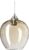 Relaxdays hanglamp glas – plafondlamp – E27-fitting – pendellamp – modern – rond – champagne