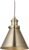 Relaxdays hanglamp industrieel – retro pendellamp – ronde eettafellamp – metalen lamp hal – messing