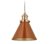 Relaxdays hanglamp industrieel – retro pendellamp – ronde eettafellamp – metalen lamp hal – rood