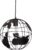 Relaxdays hanglamp wereldbol – eetkamer lamp – plafondlamp – hangende lamp – zwart