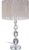 Relaxdays nachtlamp kristal – designerlamp – tafellamp – ronde lampenkap – leeslamp – lamp