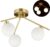 Relaxdays plafondlamp 3-lichts – metaal – eettafel lamp – voor woon- en slaapkamer – G3