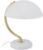 Relaxdays tafellamp – bureaulamp – lampenkap – E27 – nachtkast lampje – metaal – wit