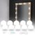 ROBBE – Hollywood spiegellampen – spiegelverlichting – make up spiegellamp – 10 dimbare LED lampen – 3 lichtstanden