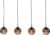 Roxxz – Moderne Hanglamp – Smoke Glas – Design Lamp – 4 Lichts