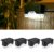 Set 4 stuks Led tuinverlichting voor schutting 4 – Tuintrappe – Schutting – Led – Balkon – Terras – Lamp – Solar – 5W – Tuin