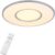 Slim LED Plafonniere Ø 60cm – Plafondlamp dimbaar met afstandsbediening – zilver/wit