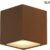 SLV buiten wandlamp Sitra Cube – gx53 – roest