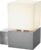 SLV buiten wandlamp Square Wall – edelstaal geborsteld