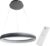 Smart LED Hanglamp ring 60 cm – Bedienbaar met afstandsbediening en app – White & Color – Zwart