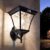 Solar wandlamp buiten ‘London’ – Helder wit licht – Wandlamp op zonne-energie – Klassieke buitenlamp – Zwart