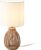 Tafellamp Alfreton bureaulamp 36 cm E14 beige chroom wit