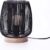 Tafellamp – metaal – lamp – metaaldraad – zwart – industrieel – modern – bureaulamp – dia. 20cm – H 23cm – houtenvoet – excl. lichtbron