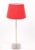 Tafellamp- rood- rond- lamp met kap – H 54 cm