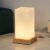 Tavellio – Tafellamp Zayn – 100% Hout & Glas – Dimbaar, Draadloos & USB – Touch schakelaar – Oplaadbare Tafellamp – Tafellamp op Accu en Batterij – Bureaulamp – Kampeerlamp –…