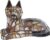 Tiffany Tafellamp Hond 25x13x17 cm Bruin Glas Tiffany Bureaulamp Tiffany Lampen Glas in Lood