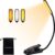 Tikkens LED Leeslampje voor Boek – Nachtkastje Leeslamp voor in bed – Boeklamp USB Oplaadbaar met Klem – Boeklampje met 3 Lichtstanden