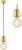 TooLight Hanglamp APP592-1CP – E27 – 9 x 8 cm – Goud