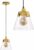 TooLight Hanglamp APP895-1CP – E27 – 16.5 x 17.5 cm – Goud