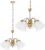 TooLight Hanglamp Vintage APP959-5CP – E27 – 5 Lichtpunten – Goud