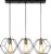 TooLightAPP1132-3CP Elegante Hanglamp Zwart/Goud – Modern Design