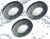 Trango Set van 3 IP65 inbouwspots 6729IP65-031M6KSD in antraciet mat incl. 3x 5 Watt 3-traps dimbaar 6000K koel wit Ultra Flat LED Module, Buiten, Badkamer Plafondspot, Douche…