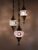 Turkse Lamp – Hanglamp – Mozaïek Lamp – Marokkaanse Lamp – Oosters Lamp – ZENIQUE – Authentiek – Handgemaakt – Kroonluchter – Paars – 3 bollen