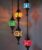 Turkse Lamp – Hanglamp – Mozaïek Lamp – Marokkaanse Lamp – Oosters Lamp – ZENIQUE – Authentiek – Handgemaakt – Kroonluchter – All colour – 5 bollen