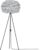 Umage Eos Medium vloerlamp light grey – met tripod zwart – Ø 45 cm