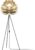 Umage Silvia Medium vloerlamp brushed brass – met tripod zwart – Ø 50 cm