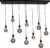 Urban interiors Bulby 10 lichts Hanglamp Zwart – Metaal – 130x25x130