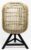 Van der Leeden-Tafellamp-Vloerlamp-Lamp-Rotan-Naturel-Rond-Blond-(D)36 x (H) 60 cm -Verticaal-