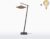 Vloerlamp – BALI – Zwart Bamboe Voetstuk (h. 176cm) – Medium Kap (60x15cm) – Met LED-lamp