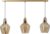 Vtw Living – Hanglampen Eetkamer – Woonkamer – Hanglamp – Hanglampen – Glas – Goud – 100 cm