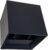 Wandlamp 10x10x10cm 2x3w 2300K Dimbaar Zwart IP65