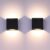 Wandlamp (2x) 10x10x5 met ledlamp – 2 per verpakking – led – muur spotje – smartkabel.nl