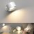 Wandlamp Binnen Buiten 360° Draaibare Aanraakbediening Draadloze Wandlampen Wit