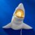 Wandlamp – Dierenlamp Haai Sharky – wit/goud