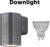 Wandlamp III – Downlight – LED Wandlamp – Tuinverlichting – Antraciet – 1x GU10 – Buitenlamp – Buitenverlichting – IP54