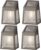 Wandlamp Lumineo 898174 Zon LED Licht 4 Stuks 5 Lm