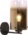 Wandlamp Ventotto Zwart & Gold Glas 33cm