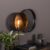 Wandlamp Zwart Rond – Spiegel/Lamp – Metaal – Wandlamp Charger – Giga Meubel