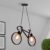 Xtraworks – Elegante hanglamp in Fietsdesign. – fitting voor E27 – hoogwaardig ijzer – 62x36cm – vintage – zwart