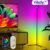 YILOFY – XL Grote Variant 1.60 CM Moderne LED Hoeklamp Bluetooth – Vloerlamp – Afstandbediening bestuurbaar- RGB – Dimbaar – Nieuw 2024 Staande Lamp Valentijn