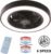 Ylumen – Plafondventilator Fiato Ø 50 cm – metalen ventilator – ventilator voor laag/schuin plafond – top kwaliteit – stil – energie zuinig – 6 snelheden – warm wit licht 2700…