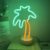 ZoeZo Design – Neon LED lamp Palmboom op voet – Palm – Geel – Groen – Decoratie – USB – Sfeerverlichting – Tropisch – Neon Verlichting